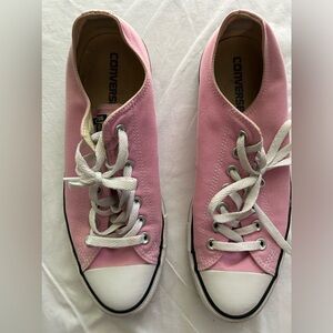 Pink CT Converse, women’s size 11, men’s size 9.